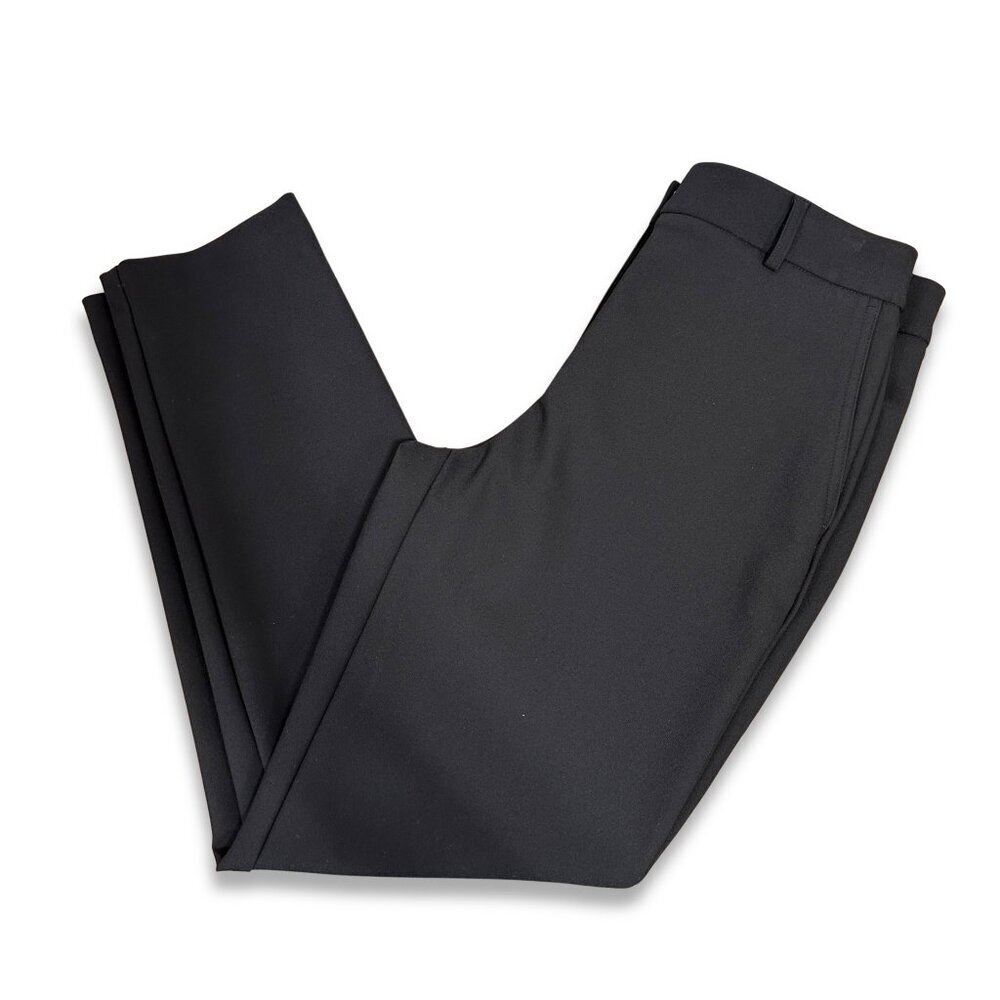 Rachel Zoe Black Ankle Trousers High Rise Tailored Cigarette Dress Pants Sz 8